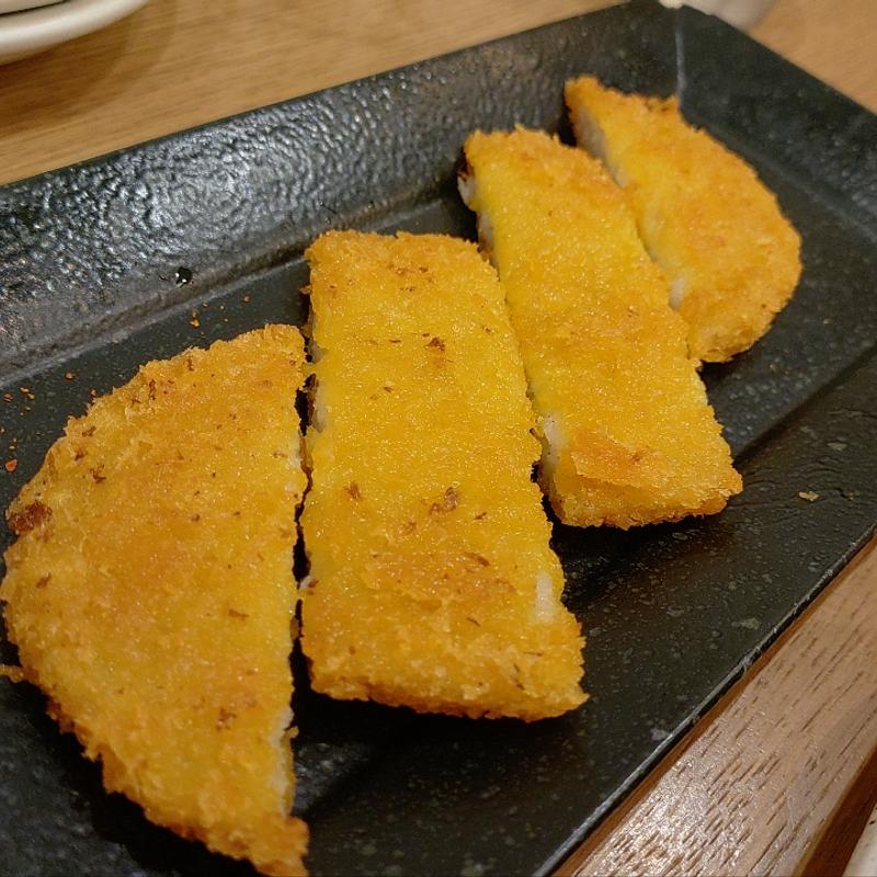 がんす焼き　明太チーズ(お好み焼きみっちゃん総本店　東京ソラマチ店)