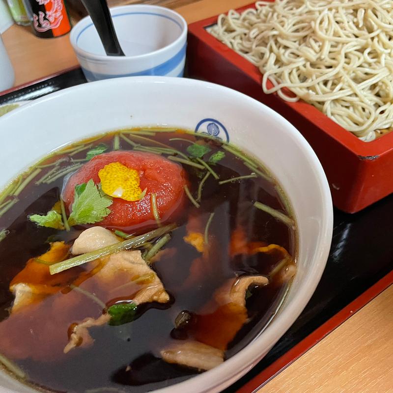 トマト豚肉せいろ(神田錦町 更科)