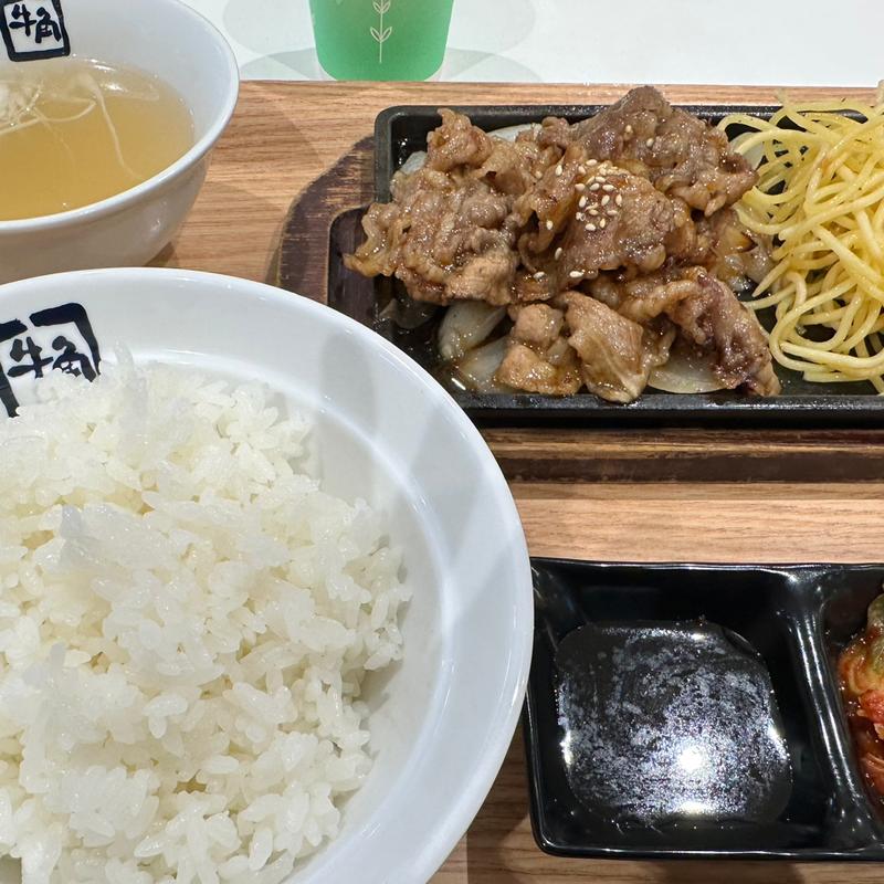 牛カルビ焼き定食(柿安 Meat Meatイオンモール大高店)