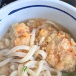 とり天、ちくわ天ぶっかけうどん(おにやんま 東品川店 )