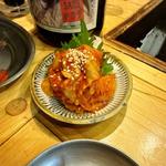 エンガワユッケ(大衆酒場 チャン栓チャン)