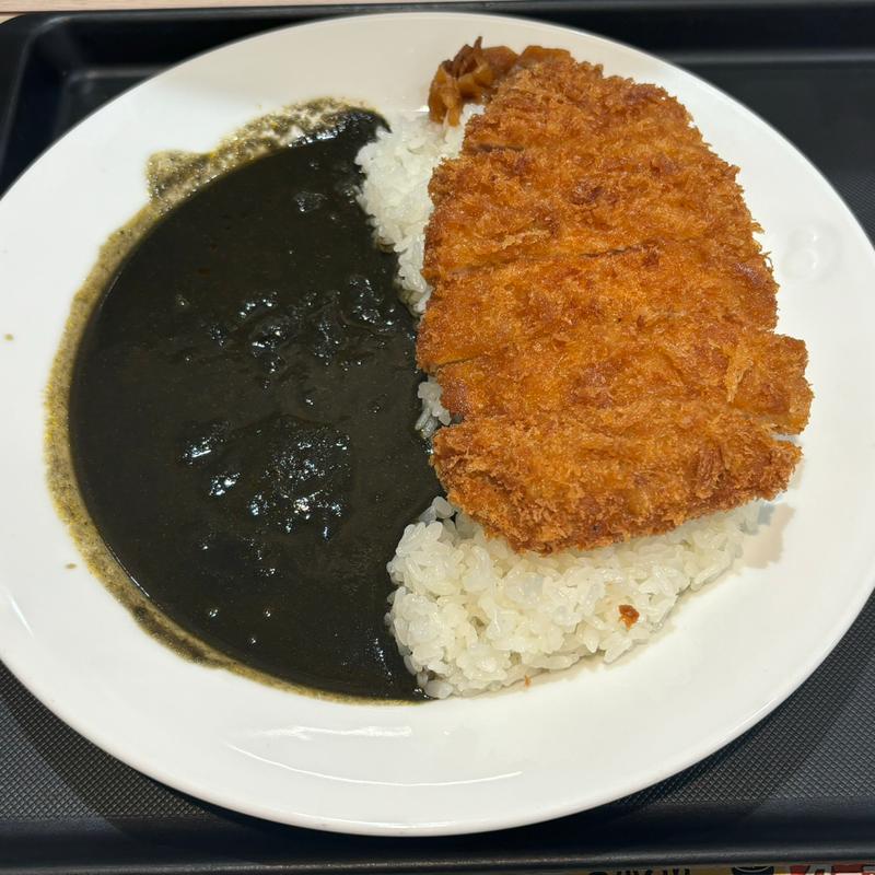 ロースかつ黒カレー(松のや 中野坂上店)