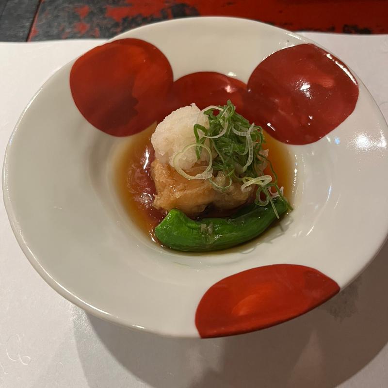 穴子と長芋のべっこうあん(多満喜)