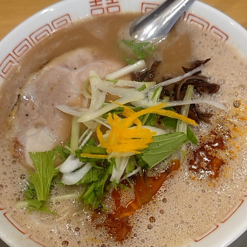ゆず辛とんこつラーメン(博多ラーメン 和)