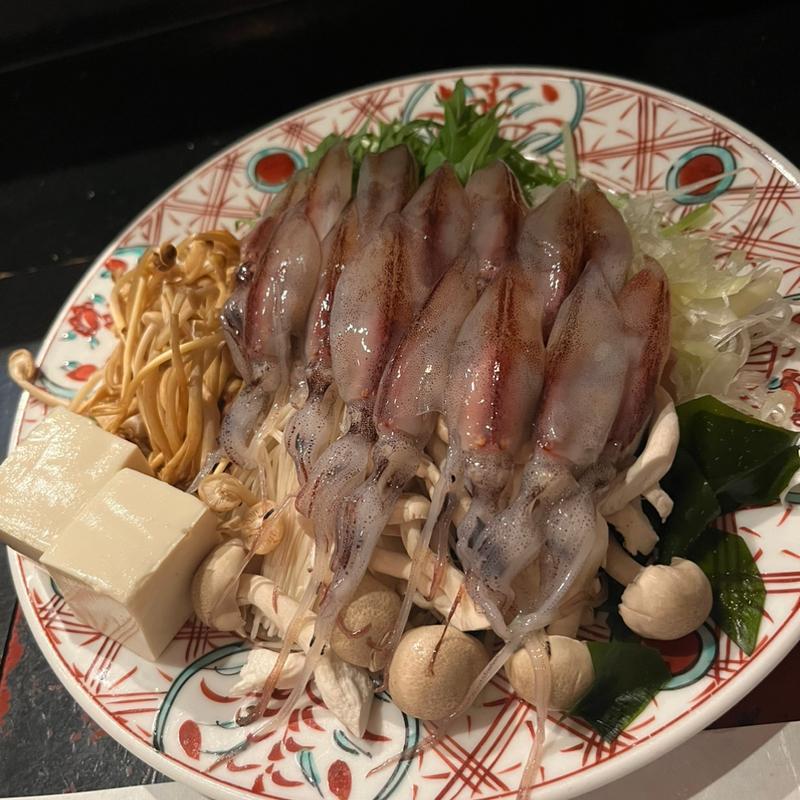 ホタルイカしゃぶしゃぶ(多満喜)