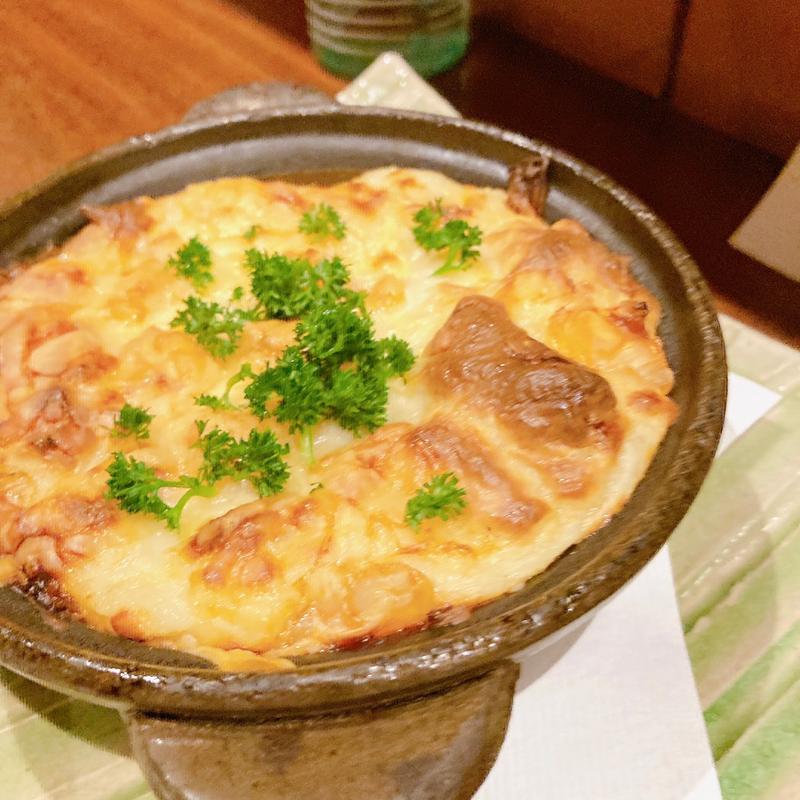 春キャベツと海老のグラタン(二毛作 )