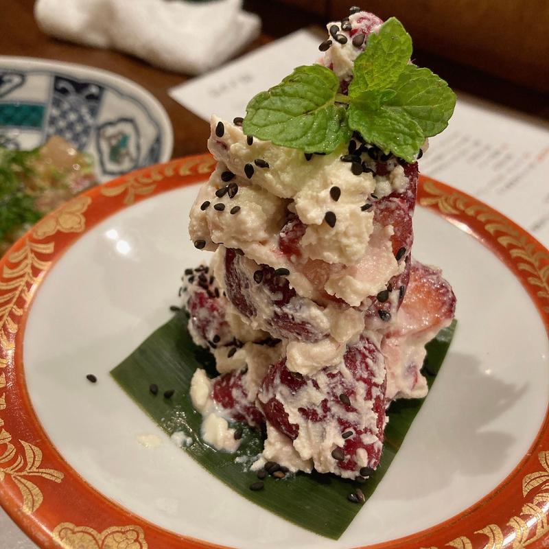 苺の白和え(二毛作 )