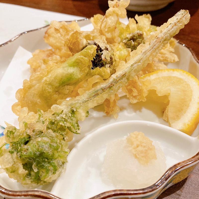 春野菜の天ぷら(二毛作 )