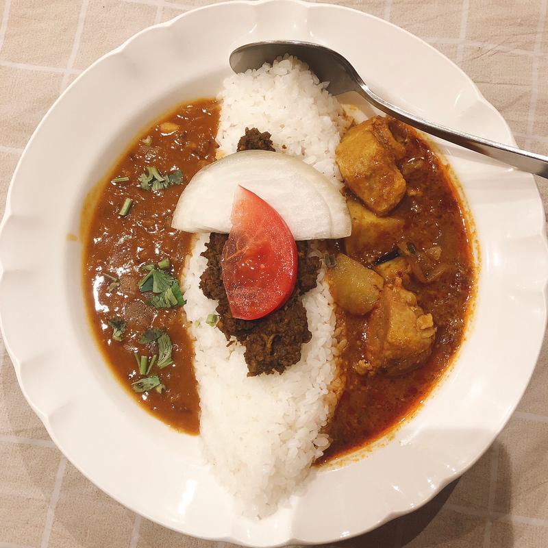 盛り合わせCセット（キマカリー・インドポークカリー）(トプカ 池袋サンシャインシティ店)