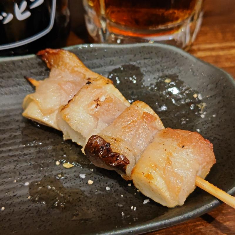 豚キノコ巻き(大衆酒場 七星)