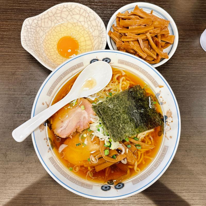 限定麺 生ハム原木＋丹波黒どりラーメン(えーちゃん食堂)