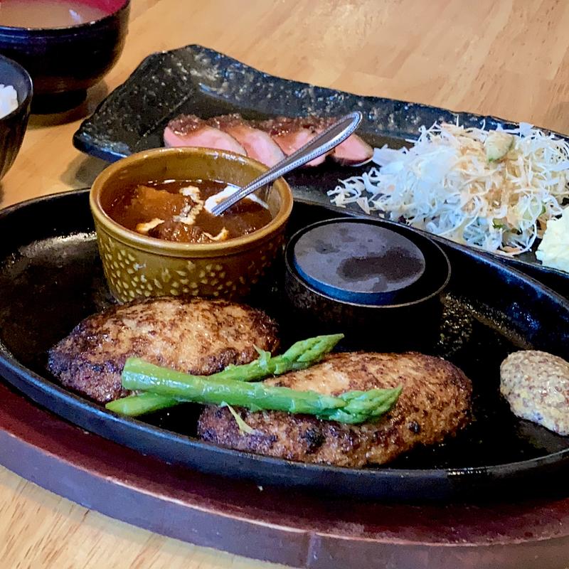 ビーフシチューハンバーグセット240g(うまいもん家 雅楽 （手作り居酒屋 雅楽）)