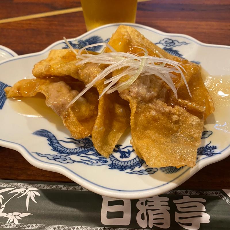 揚げワンタン（4枚）(日清亭 本店 （にっしんてい）)