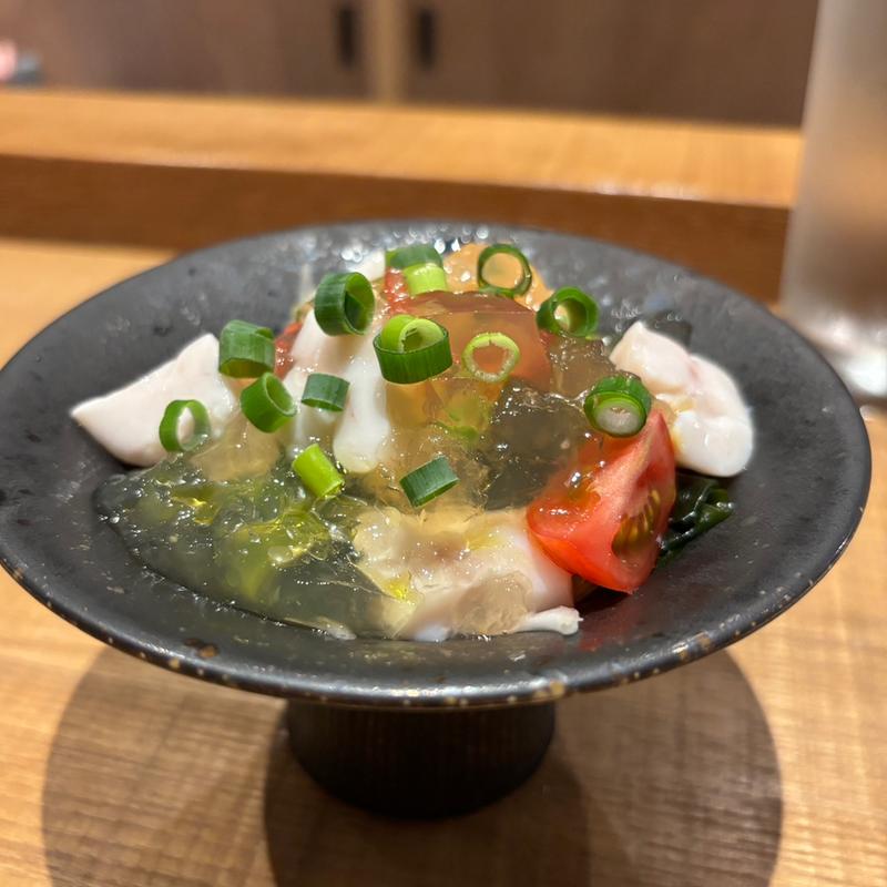 天然マダイの白子  煎り酒ジュレがけ(tsugumi)