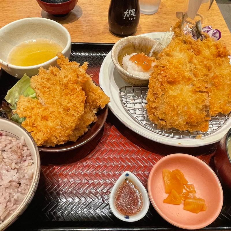 国産いわしフライ定食(大戸屋ごはん処 ビバモールさいたま新都心店)