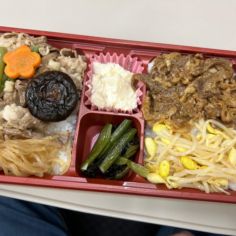 牛すきと牛焼肉弁当(駅弁屋 踊 グランスタ東京)