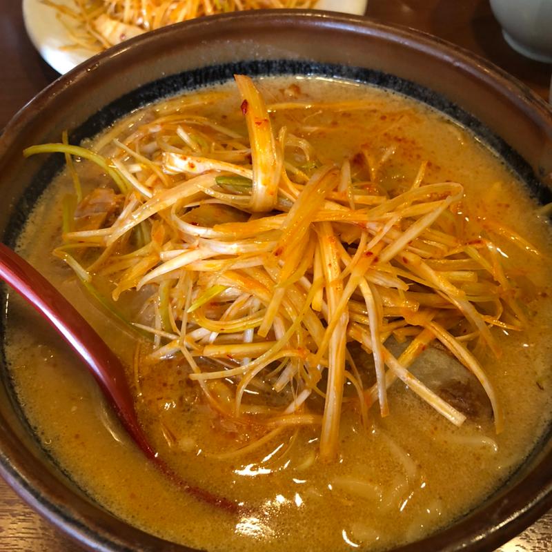 北海道味噌肉ネギらーめん(麺場 田所商店 前橋東店)