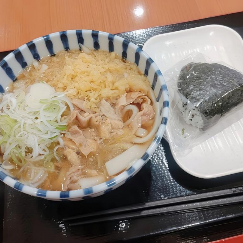 きしめん  肉汁  （温かい）(のすっこ製麺所)