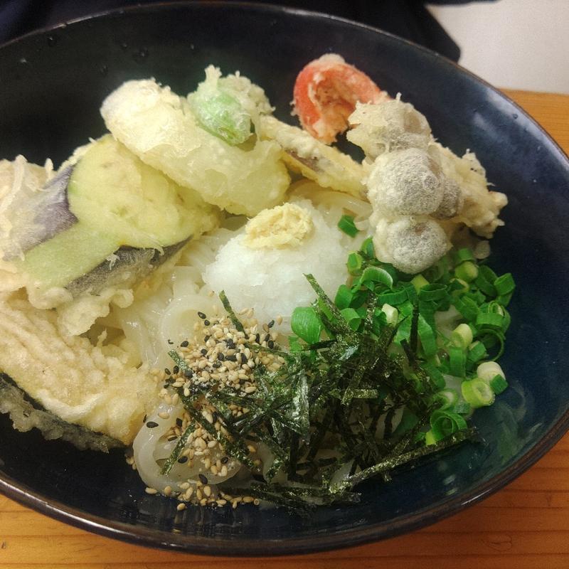 野菜天ぶっかけうどん(うどん陣)