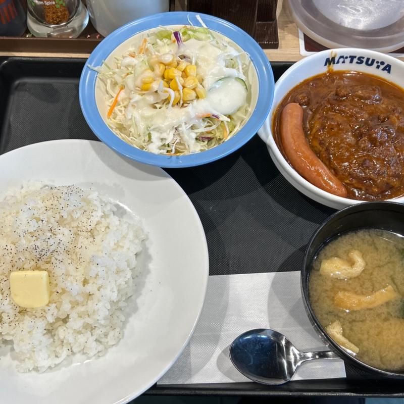 ポーランド風ミエロニィハンバーグ定食(（株）松屋フーズ　東中野店)
