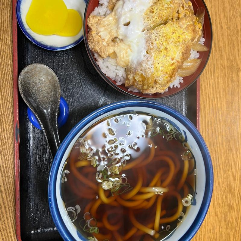 カツ丼セット(そば処 一源 東光店)