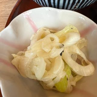 鳥取産白ネギの酢味噌和え(炭焼牛たん東山 シャミネ松江店)