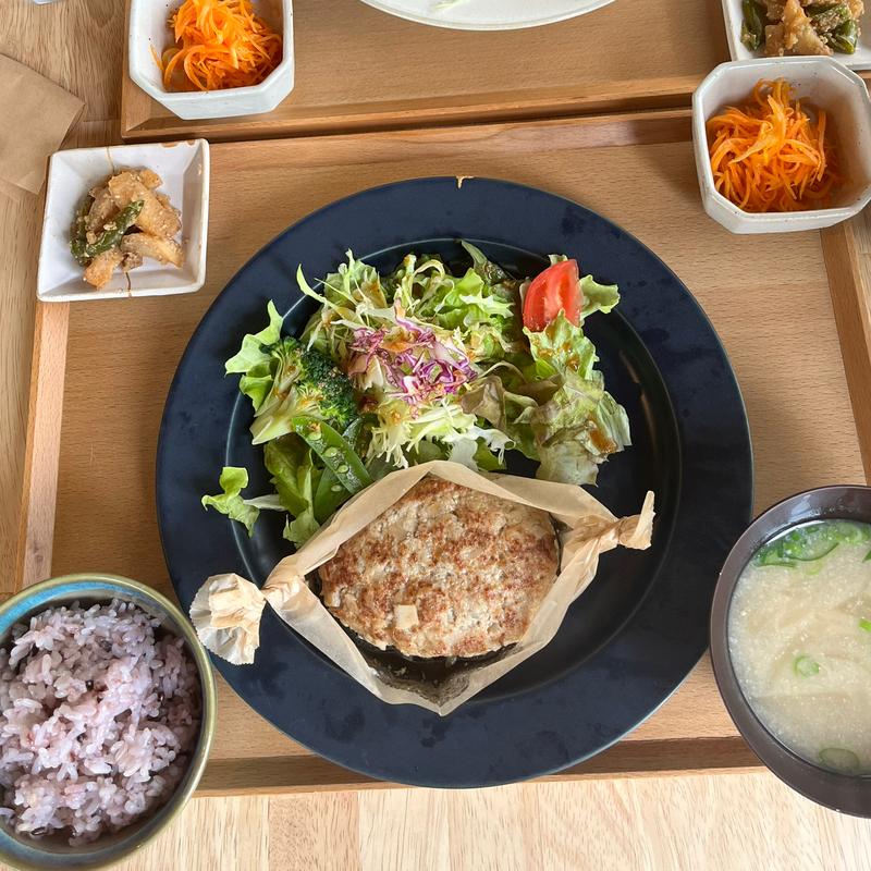 月替わりハンバーグ(natural cafe やどり菜。)