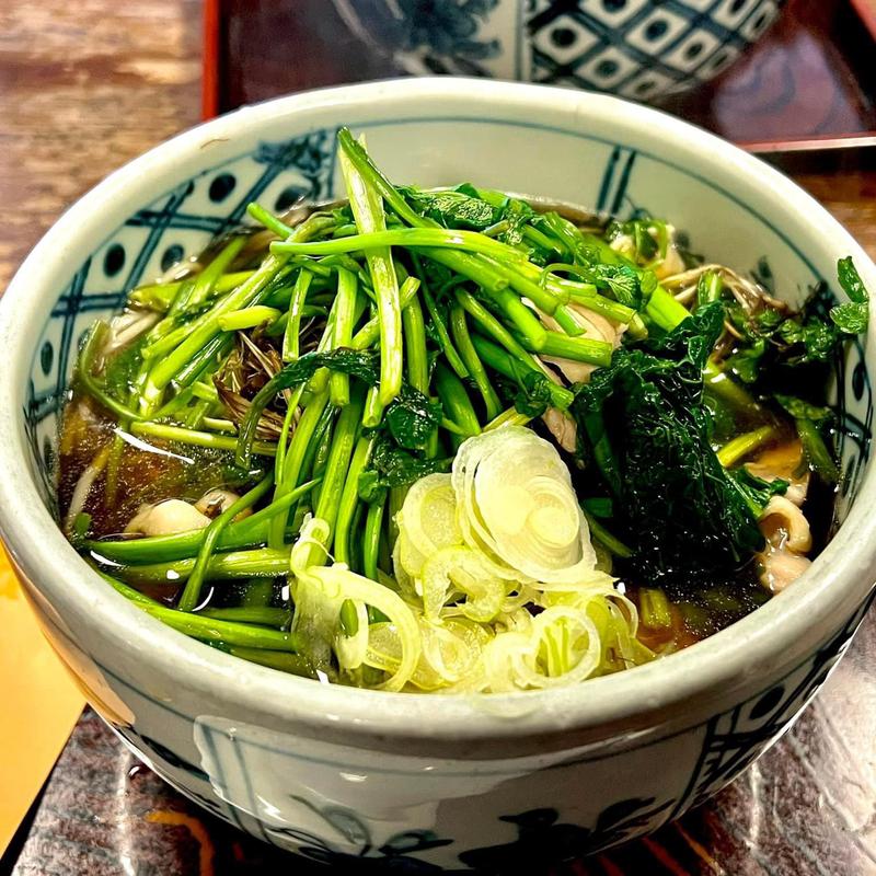 せりかしわそば(泰明庵)