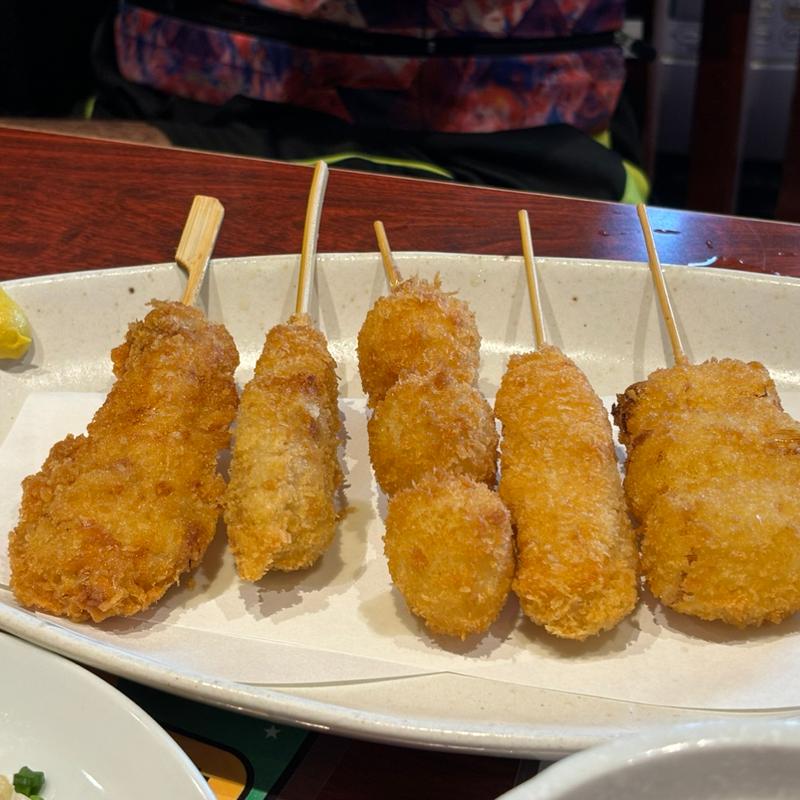 串揚げ5本盛り(浅草 やきとり道場 東武浅草駅前店)