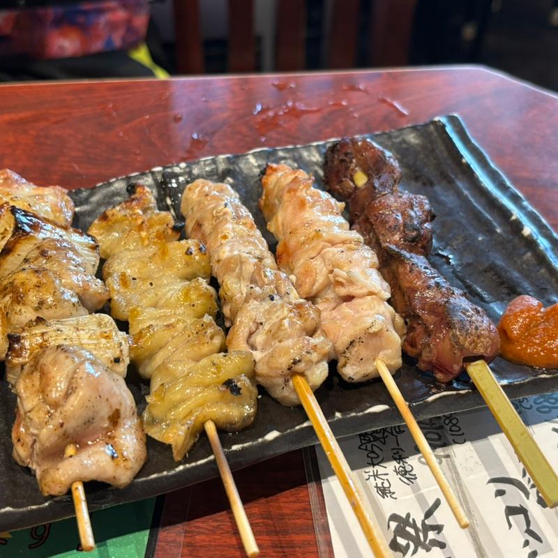 おまかせ焼鳥5本盛り(浅草 やきとり道場 東武浅草駅前店)