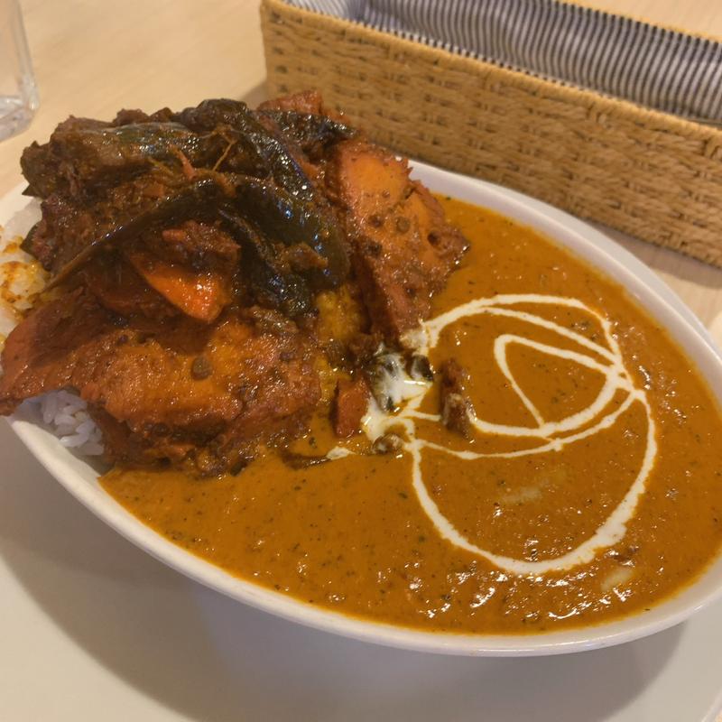 ナスとポークのカレー(Dカジャナ 呉服町店)