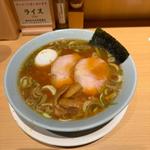 ラーメン(ゆでたまごトッピング)(手打ち中華 玉)