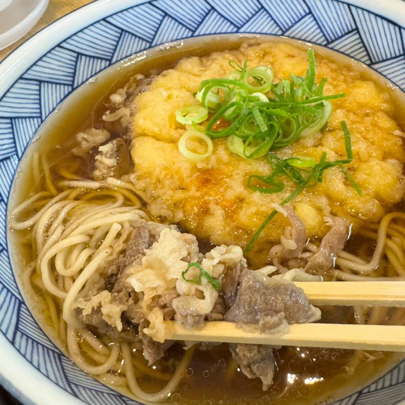 肉天そば(若菜そば 阪急茨木店)