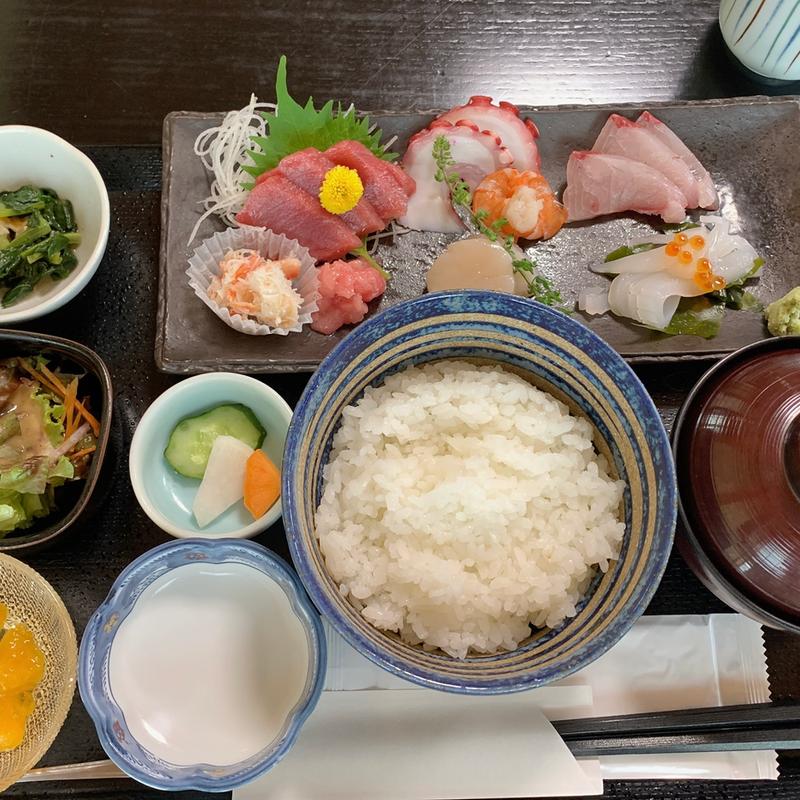 お刺身定食(（有）魚松)