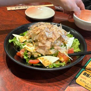 豆腐とチーズのサラダ(浅草 やきとり道場 東武浅草駅前店)