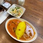 ダブルカレーライスセット(インド・タイ料理レストラン 絆)