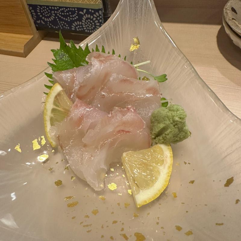 ヒラメ刺身(水呑屋 )