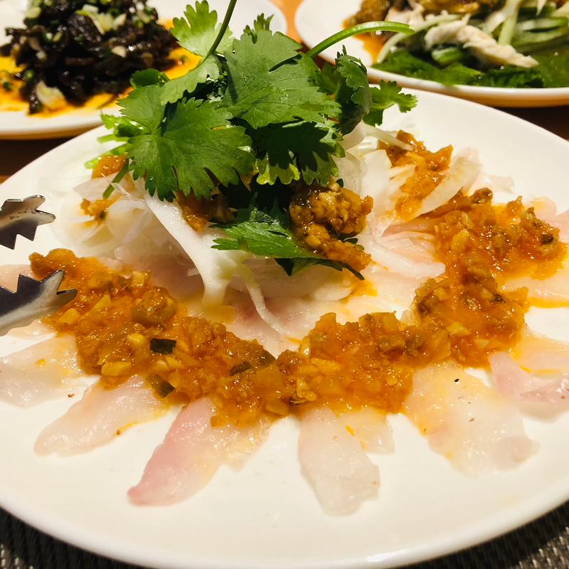 カサゴの中華カルパッチョ_ディナーコース(中国料理 杏仁香 （チュウゴクリョウリ アンニンシャン）)
