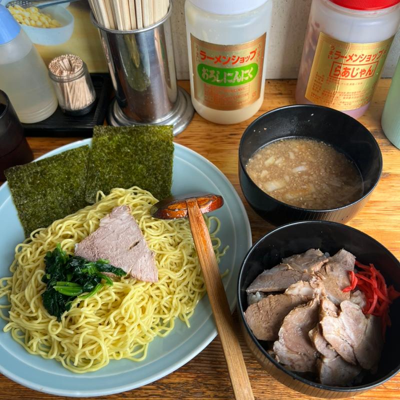 味噌つけ麺　チャーシュー丼(ラーメンショップ椿 上彦川戸店)