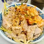 ミニネギ丼＋サービス辛タマ(ラーメンショップ 122号騎西店)