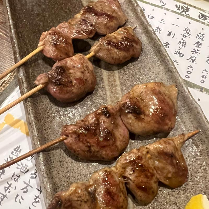 ハツの塩焼き(からっと亭 加佐店)