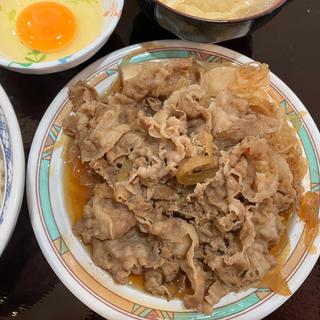 牛皿　玉子　味噌汁(牛丼専門サンボ 神保町店)