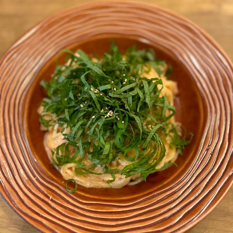 大葉たっぷり梅たらこスパゲッティ(ラーラ 川口店)