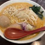 味噌ラーメン大　煮卵トッピング
