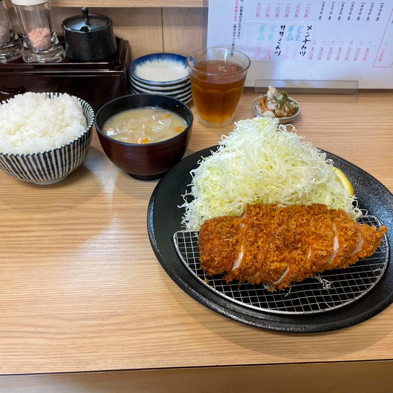 ロースかつランチ定食(とんかつ檍 日ノ出町)