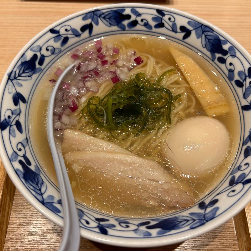 味玉九十九里らぁ麺塩(九十九里らぁめん くくり 豊洲市場千客万来)