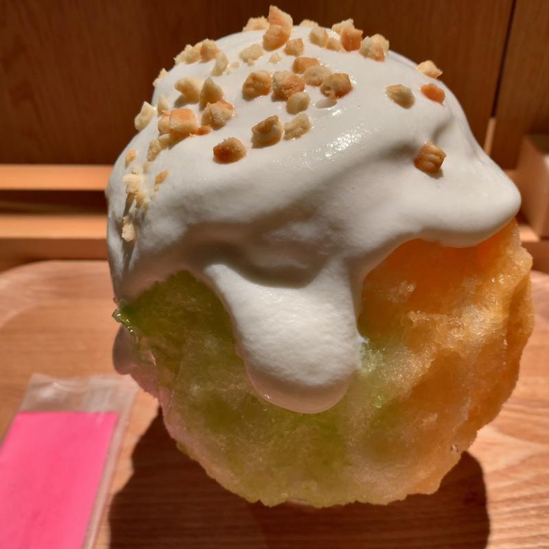 メロン相がけ氷(にしあざぶ果汁店-氷凪-)
