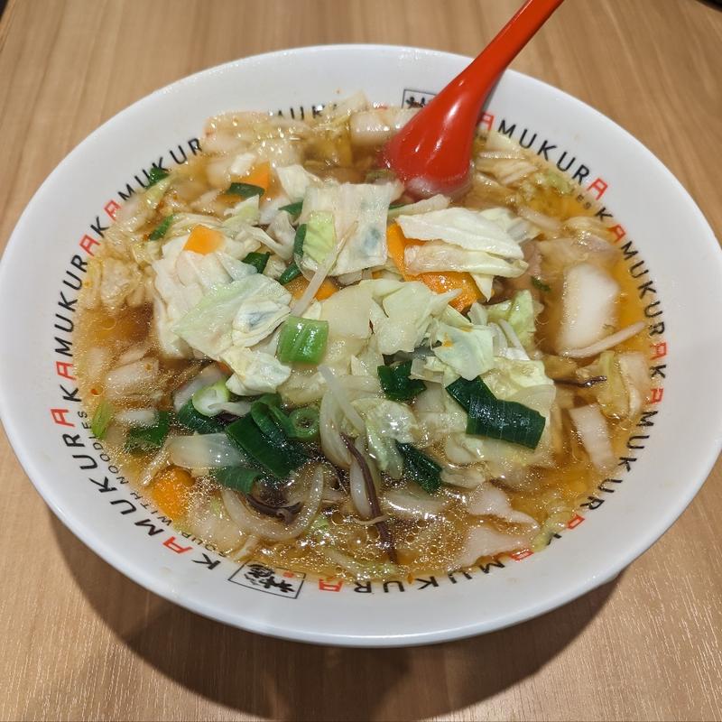 野菜たっぷりラーメン中盛(どうとんぼり神座 グランスタ八重北店)