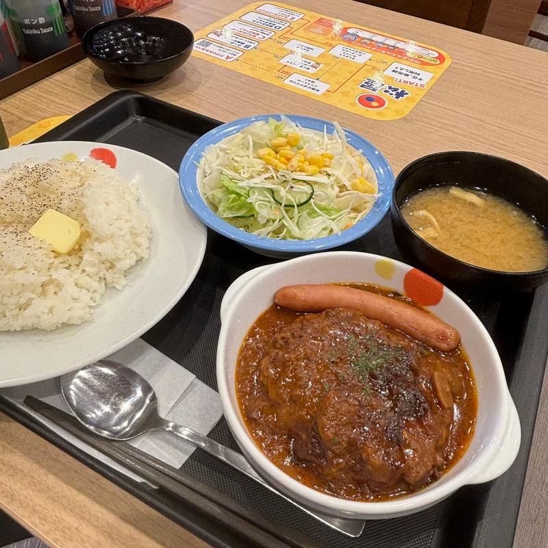 ポーランド風ミエロニィハンバーグ定食(松屋 桶川店 )