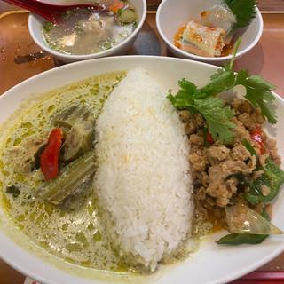 タイダブルカレーセット(インド・タイ料理レストラン 絆)